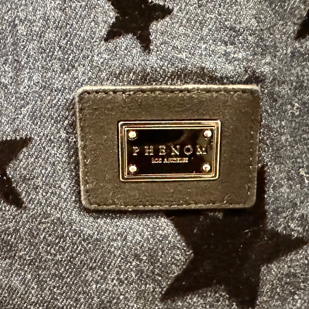 Phenom Los Angeles Men’s Rocker Blue Boot Cut Felt Stars Belt Jeans Waist 38 NWT - Picture 6 of 15